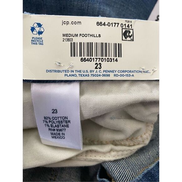 Arizona Hi-Rise Skinny Jeans Ankle Cropped Distressed Women’s Plus Size 23 - Picture 6 of 6